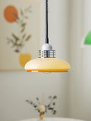 lustre style industriel rétractable minimaliste en verre