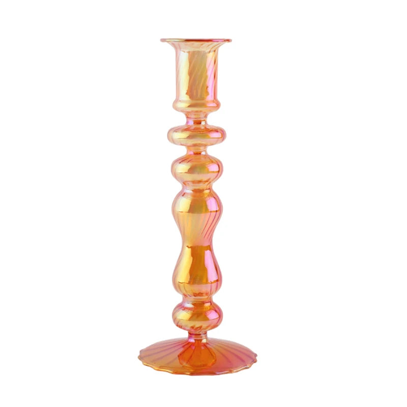 bougeoirs rétro coniques en verre pour décoration élégante - vue 28 sur 32