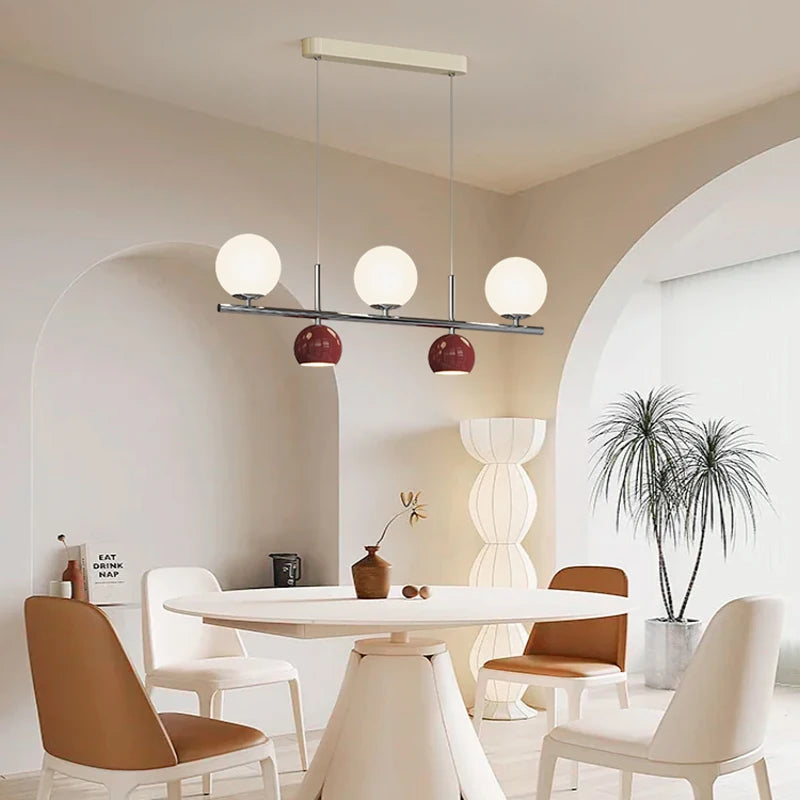 Suspension LED ronde lustre table - vue 4 sur 15