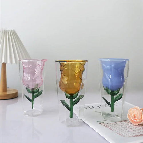 Verre double paroi avec noeud interieur style europeen