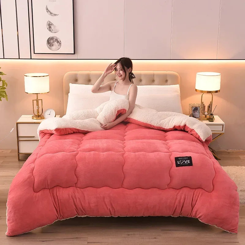 nouvelle couette hiver en laine d agneau douce et chaude