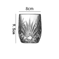 Verres whisky épais style européen design relief