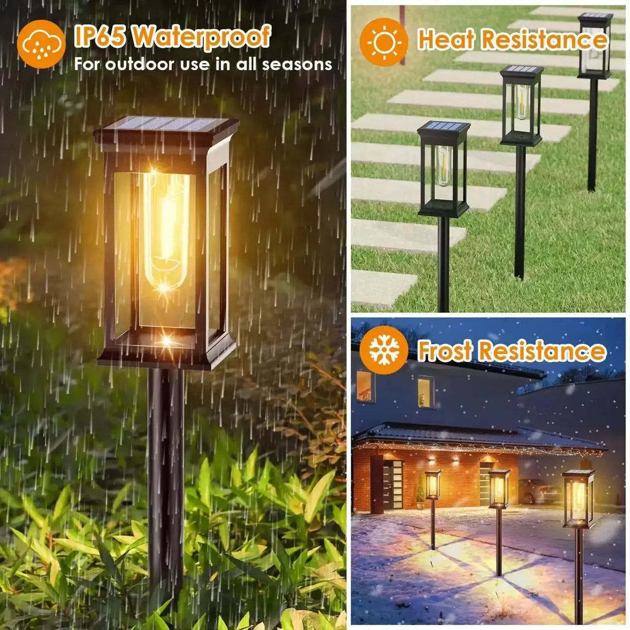 La voie solaire allume la lampe solaire extérieure de jardin de voie imperméabilisent les lumières de paysage allée de passerelle pelouse Patio jardin décoratif - vue 6 sur 11