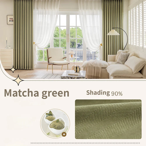 Rideau occultant uni style moderne pour salon chambre