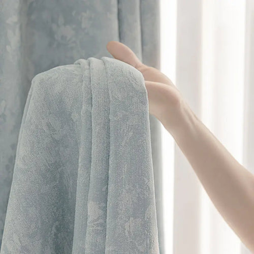 Rideau chenille occultant insonorisant epais sur mesure moderne