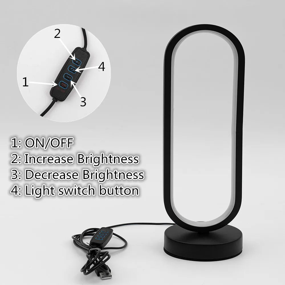 Lampe bureau USB réglable veilleuse déco - vue 4 sur 3