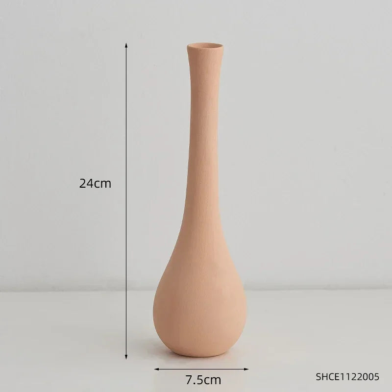 vase en céramique pour décoration florale nordique élégante - vue 10 sur 11