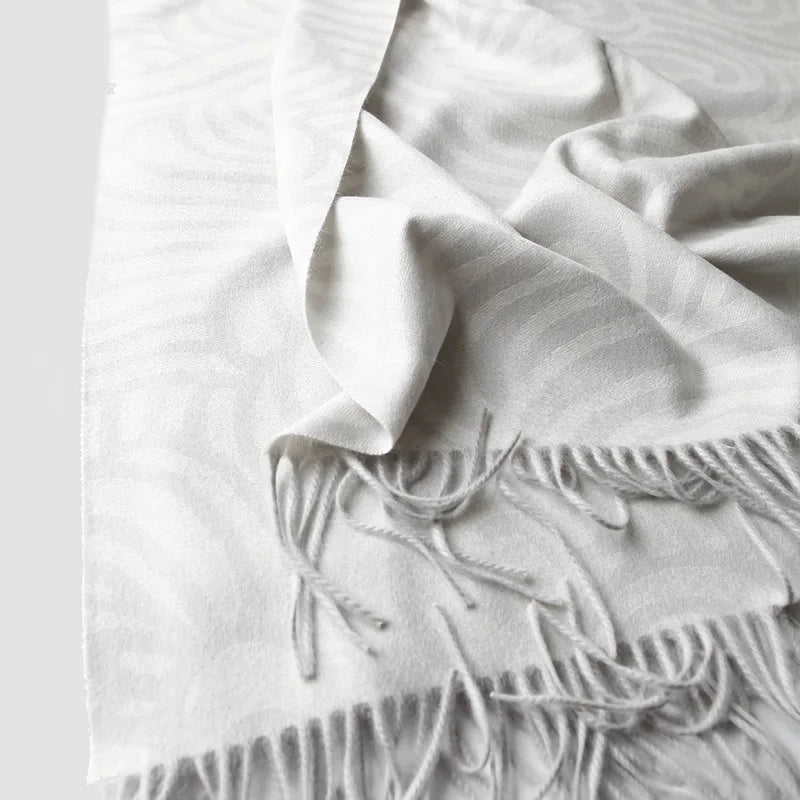 plaid cachemire jacquard rayé double face chaud voyage