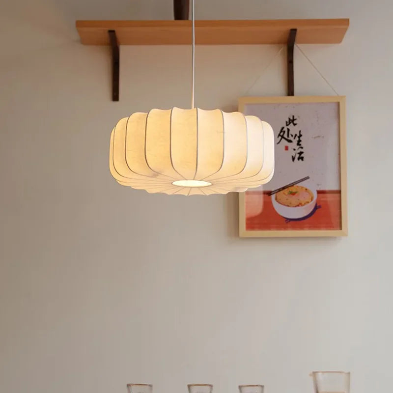lustre créatif en soie pour éclairage de table rétro chinois - vue 2 sur 6