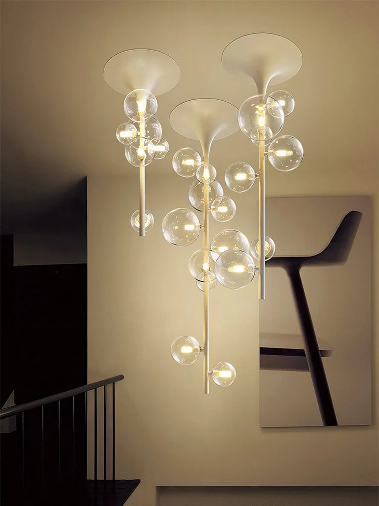 lustre moderne à led design créatif pour intérieur élégant - vue 2 sur 12