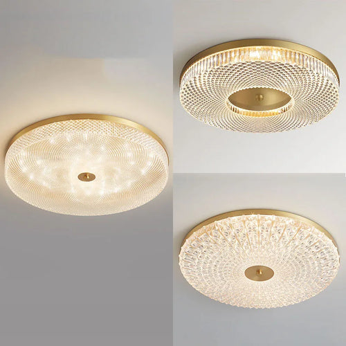 Plafonnier Led rond en acrylique de luxe