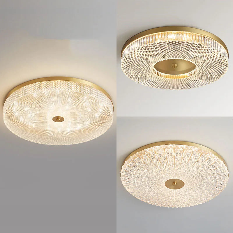 Plafonnier Led rond en acrylique de luxe - vue 6 sur 13