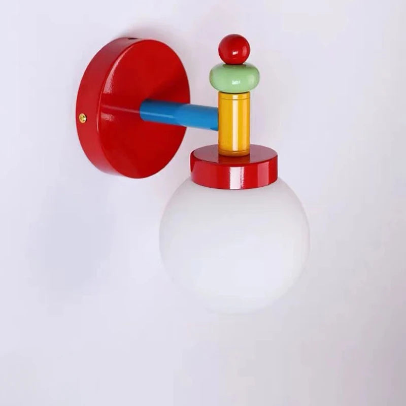 applique murale rétro en blocs de construction pour enfants - vue 5 sur 7