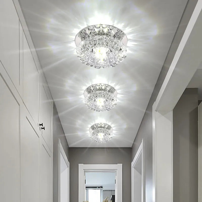 Spot montage en Surface cristal 5 W Led Downlights plafonnier lampes porche lumière pour intérieur chambre éclairage à la maison MJ1016