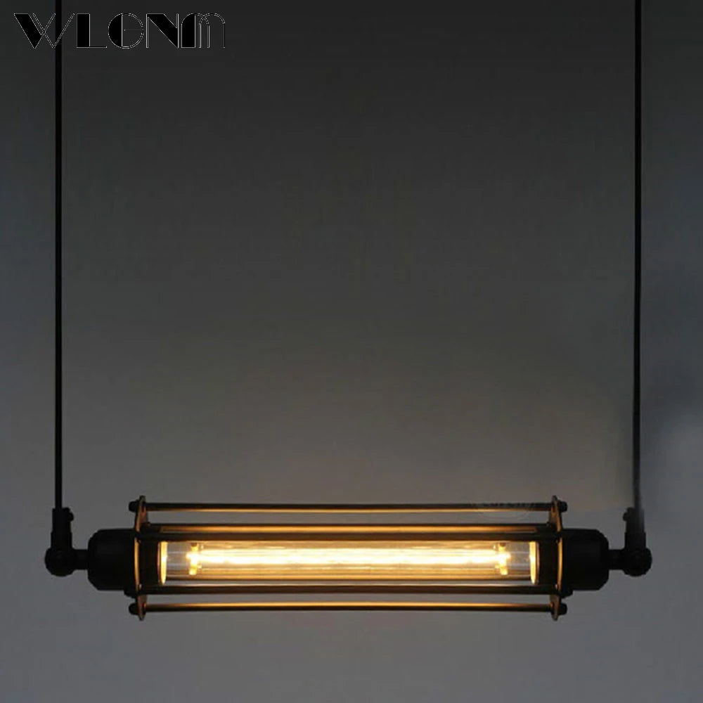 lampe suspendue rétro industrielle pour loft café restaurant réglable - vue 3 sur 7