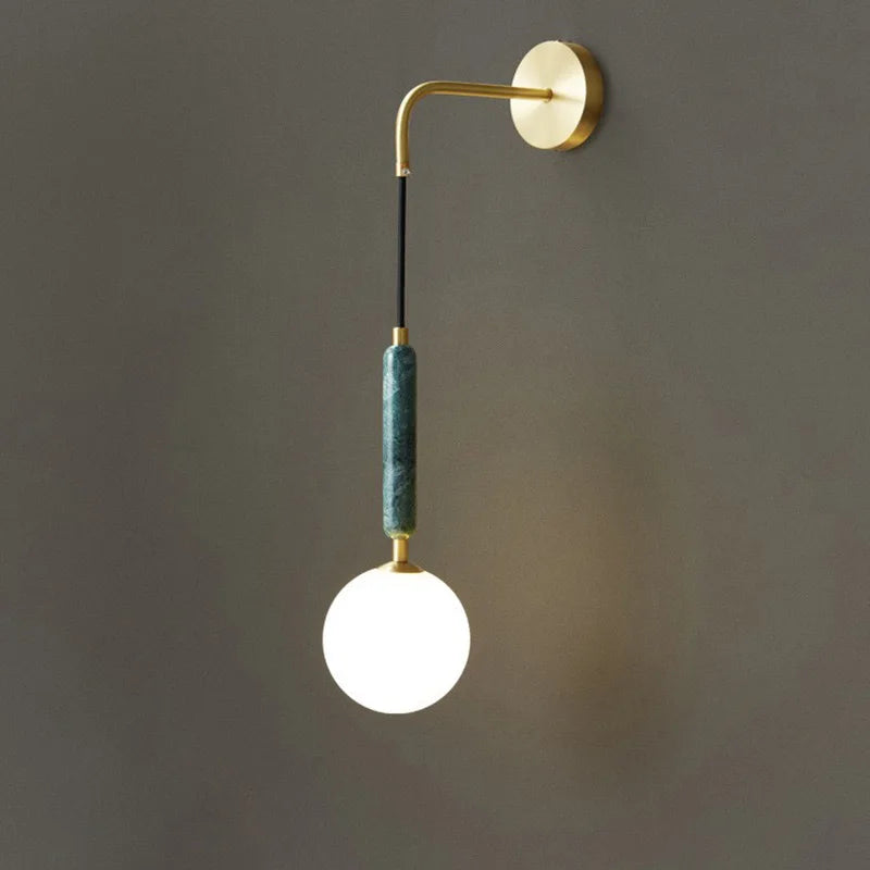 Applique murale led en marbre design nordique moderne décorative