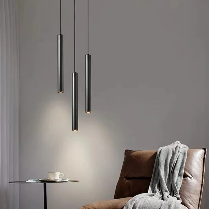 Luminaire suspendu à Long Tube Led moderne