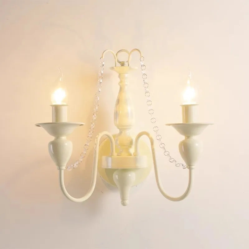 applique murale rétro en cristal style rustique pour décoration