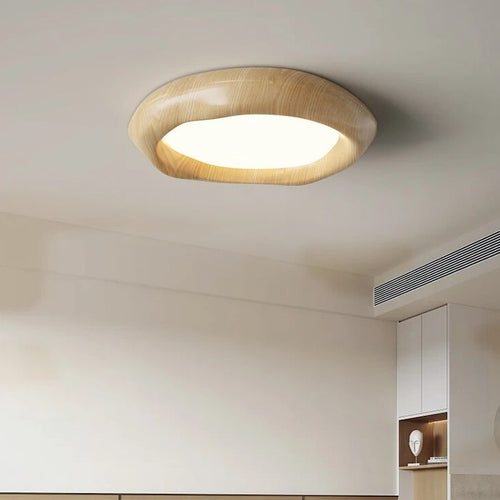 Plafonnier créatif en bois de noyer