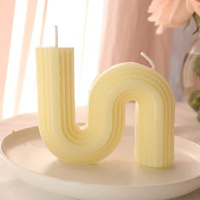 bougies parfumées géométriques en forme de u pour décoration intérieure - vue 8 sur 22