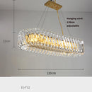 plafonnier moderne rond en cristal doré à led dimmable