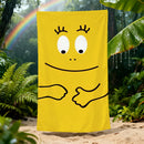 serviette de plage barbapapa cartoon douce sechage rapide