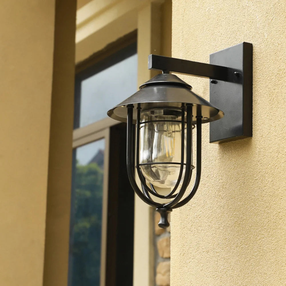 Mengjay appliques murales extérieures lampes luminaire moderne étanche Patio lumière LED pour porche à la maison - vue 4 sur 8