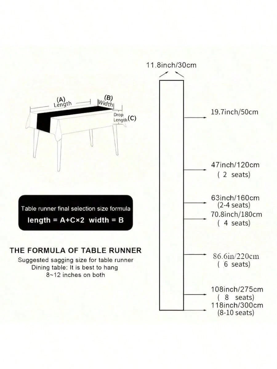 Chemin de table bohème motif aztèque à pompons - vue 3 sur 7