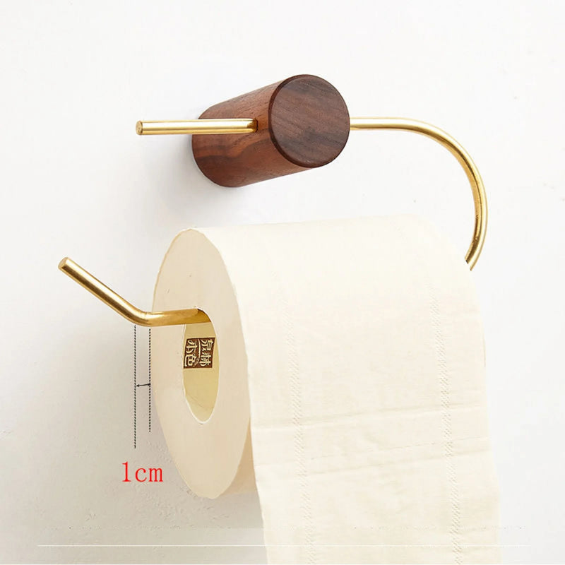 porte-papier hygiénique mural en bois avec rangement pratique