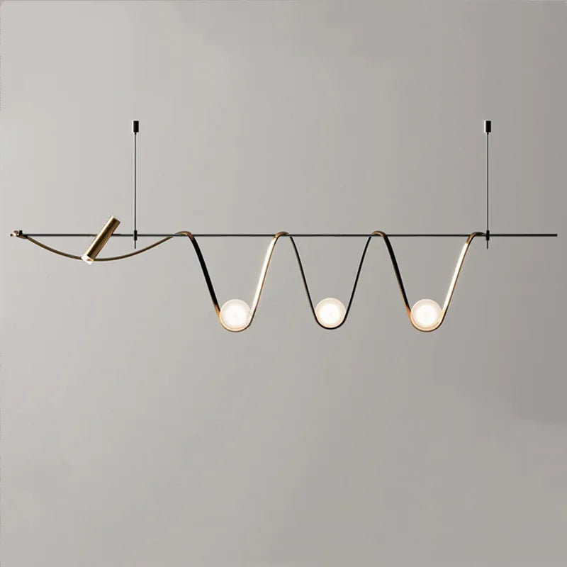 suspension créative minimaliste à led pour éclairage intérieur
