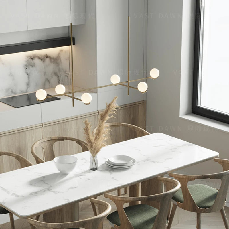 suspension moderne en verre pour décoration intérieure élégante - vue 3 sur 10