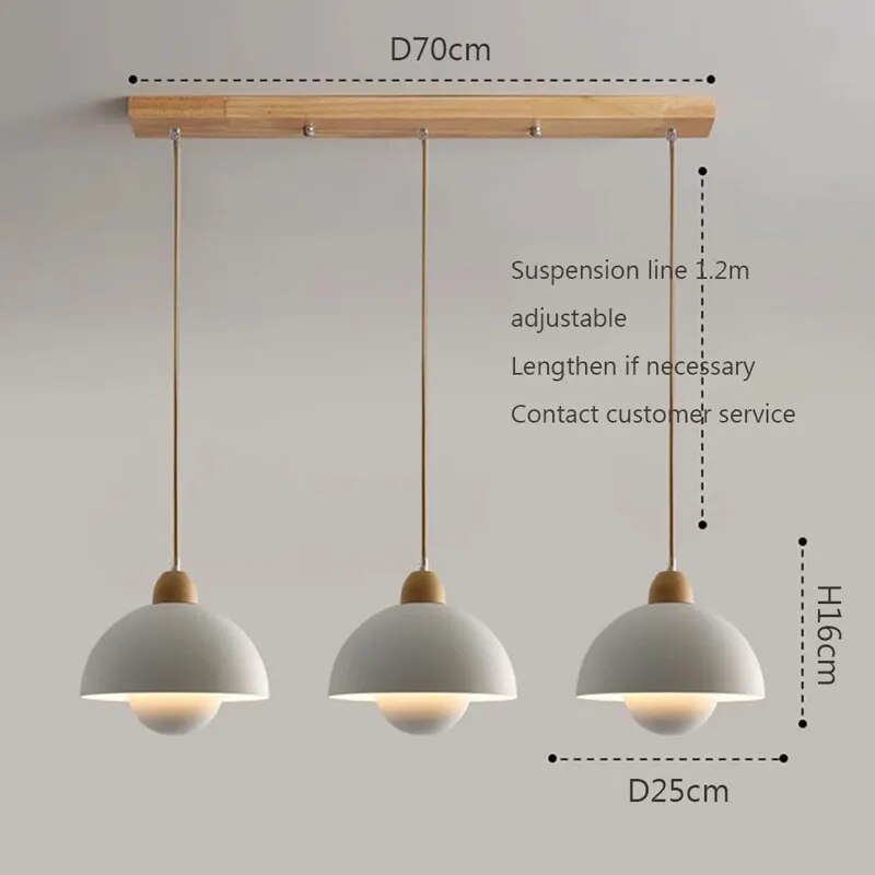 Suspension en bois classiques nordiques - vue 5 sur 15