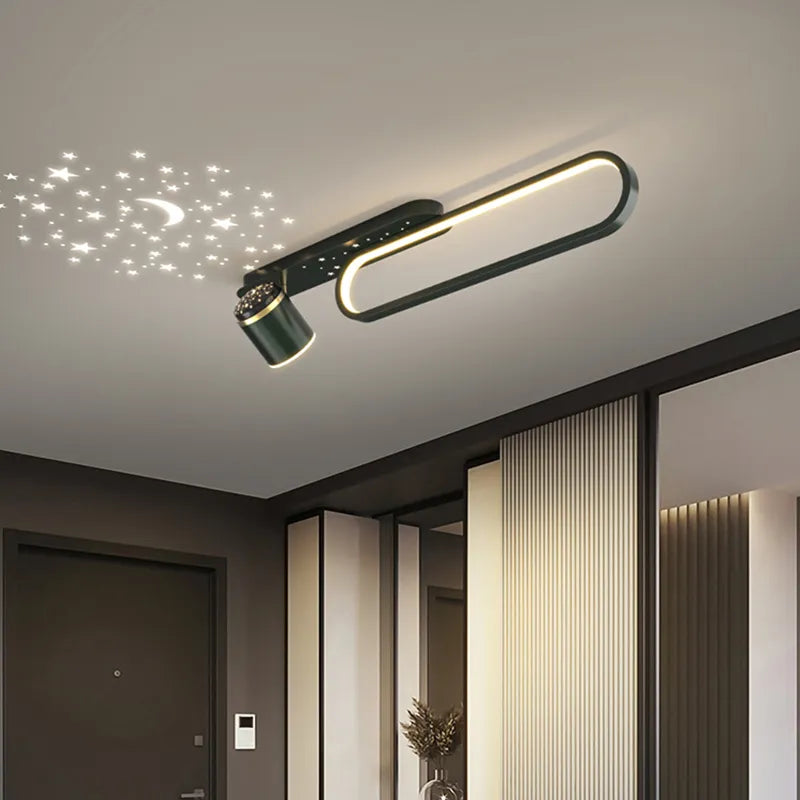 lustre led ciel étoilé salon couloir - vue 3 sur 13