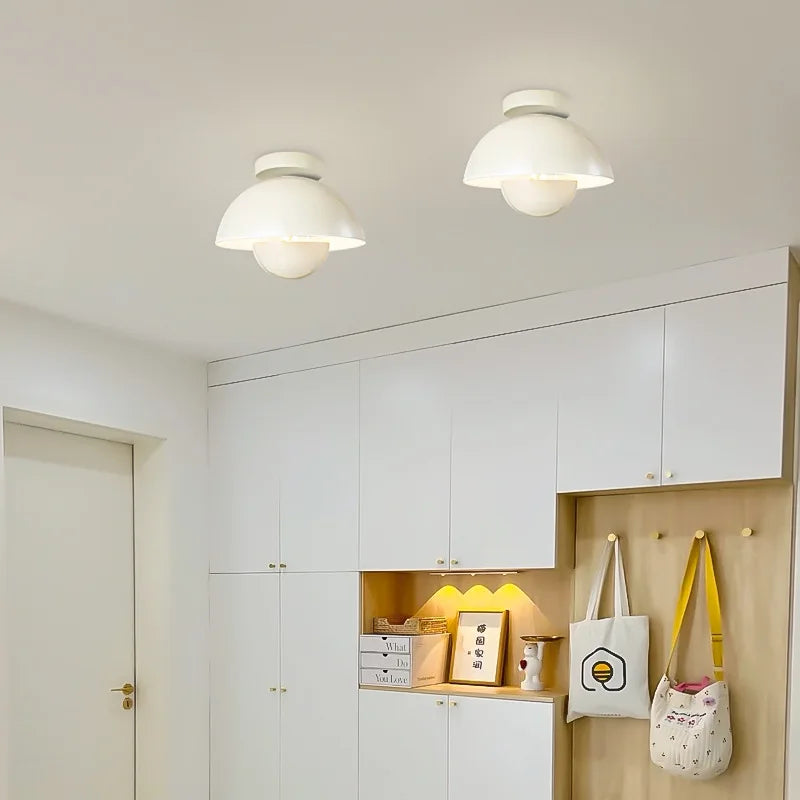 plafonnier LED moderne pot rond coloré - vue 4 sur 12
