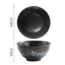 Bol à riz céramique forme corne style japonais