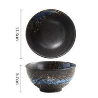 Bol à riz céramique forme corne style japonais