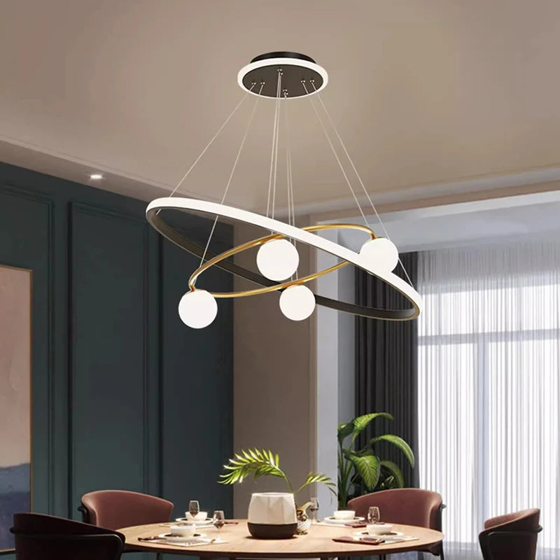 lustre décoratif à suspendre pour éclairage intérieur fantaisie - vue 7 sur 8