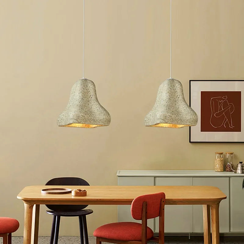 Wabi Sabi Restaurant LED Chandelier Personality Bar Island Table Lamp Nordic Designer Living Room Exhibition Hall Pendant Lights - vue 4 sur 10