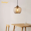 Lampe led suspendue verre design moderne