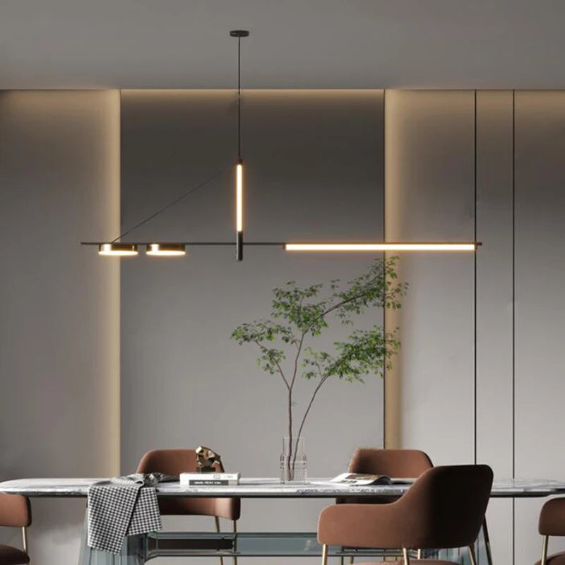 Lustre led moderne pour tables alimentaires et décorations