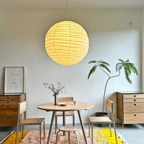Noguchi Yong suspension lumières Akari Wabi-sabi plafonnier japonais papier de riz lustre pour salon décor à la maison suspension
