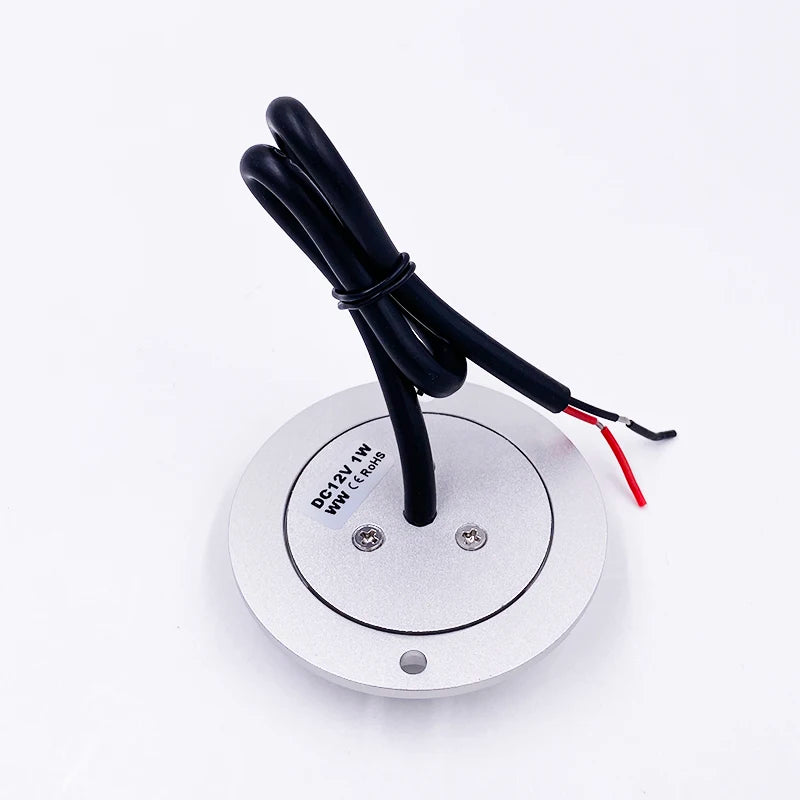 DC12V 1W Ultra-mince Led extérieur étanche jardin terrasse pelouse lampe IP67 étape escalier pont sol Spot monté en Surface projecteur