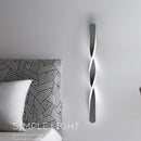 Applique murale led spirale hailion pour décoration intérieure créative