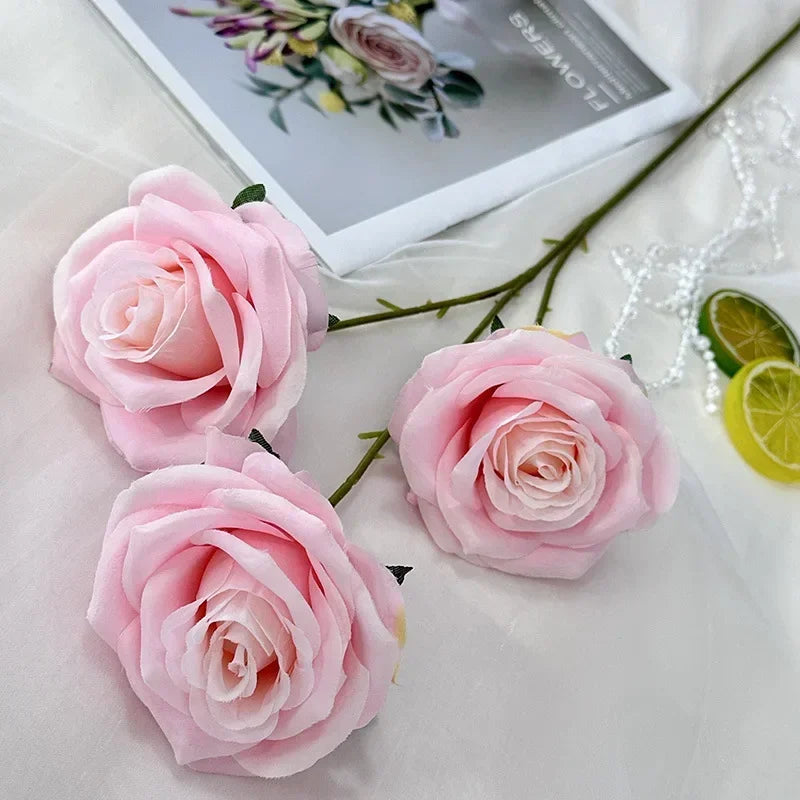 branches de roses artificielles en soie pour décoration élégante - vue 15 sur 40
