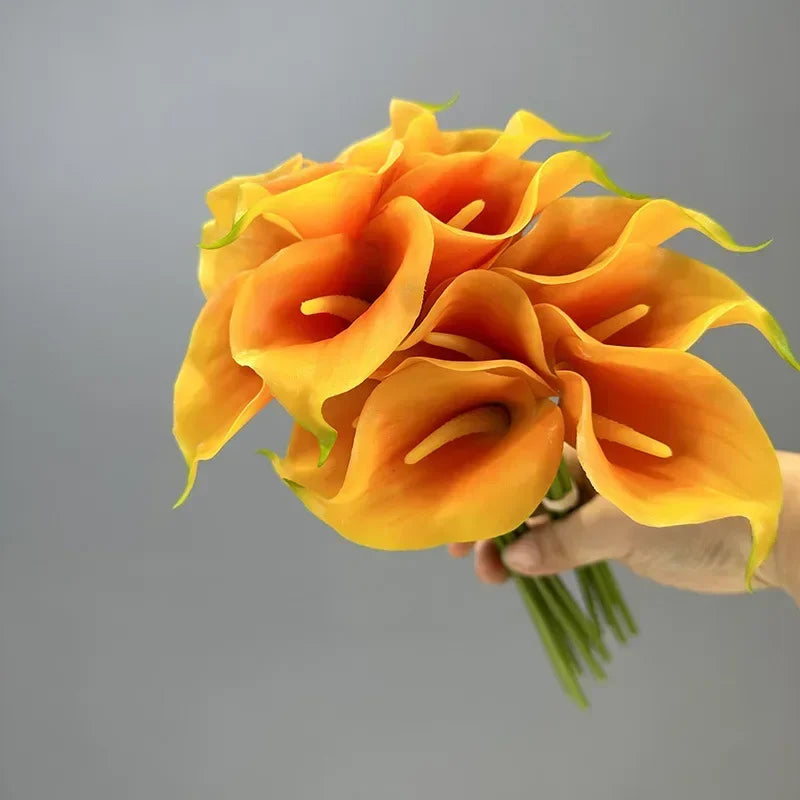lot de 2 bouquets de lys calla artificiels pour décoration de mariage