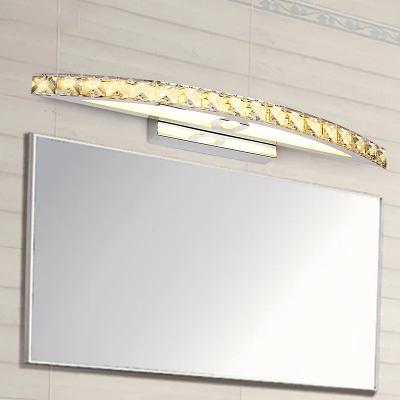 applique murale led cristal salle bain miroir intérieure décoration maison - vue 3 sur 22