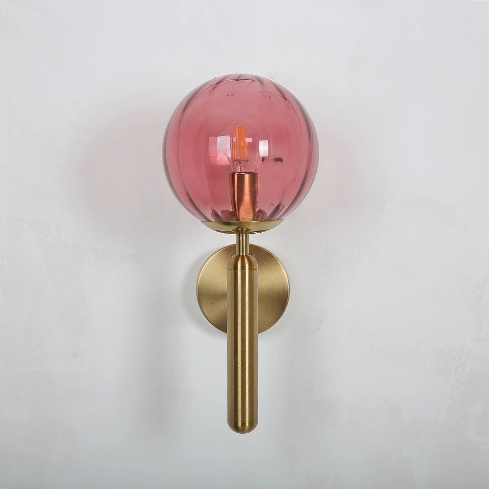 Applique nordique chambre moderne à côté de boule de verre applique murale LED luminaire applique éclairage salle de bain miroir escalier lumière Luminaria - vue 6 sur 14