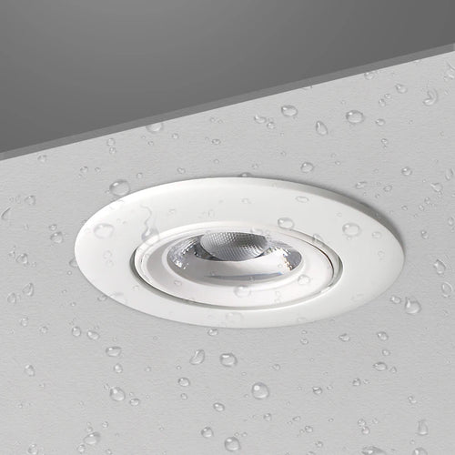 Spot lumineux LED encastrable rond pour salle de bain