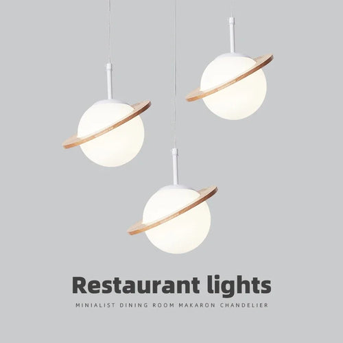 lampe à poser créative en bois et boule blanche décorative pour intérieur