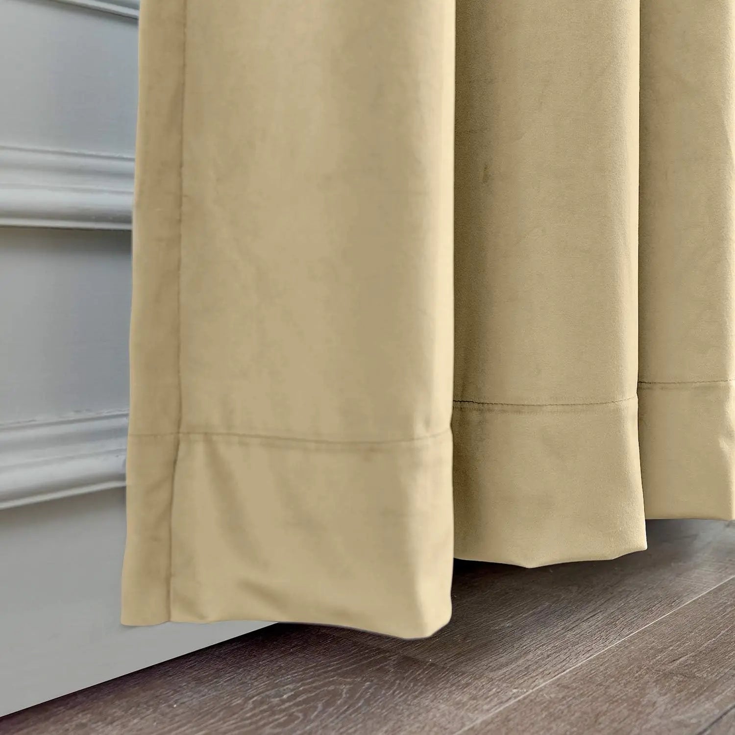 Rideau velours occultant moderne sur mesure salon chambre - vue 8 sur 10